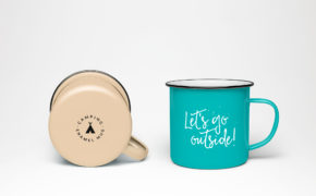 Enamel Mug PSD MockUp